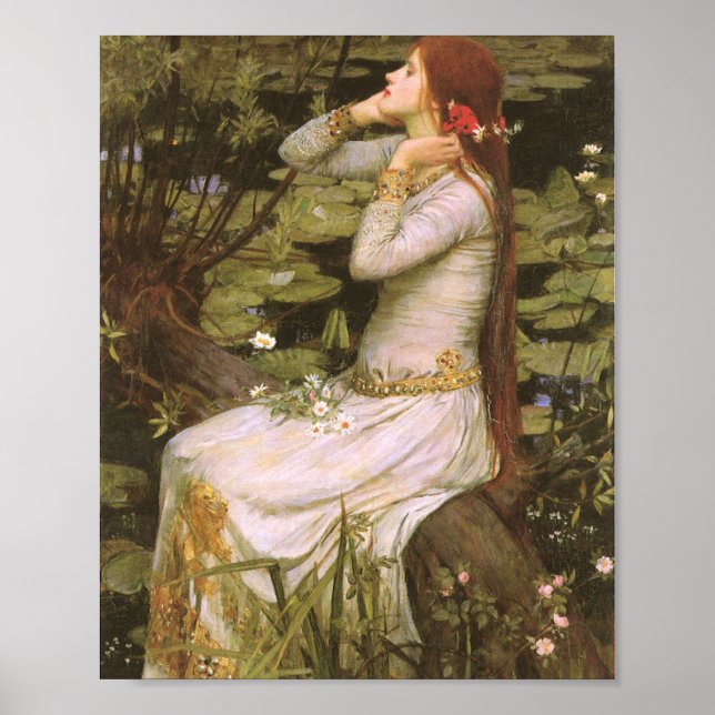 Ophelia John William Waterhouse Poster (Vorne)