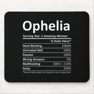 Ophelia Nutrition Personalisiert Name Funny Christ Mousepad