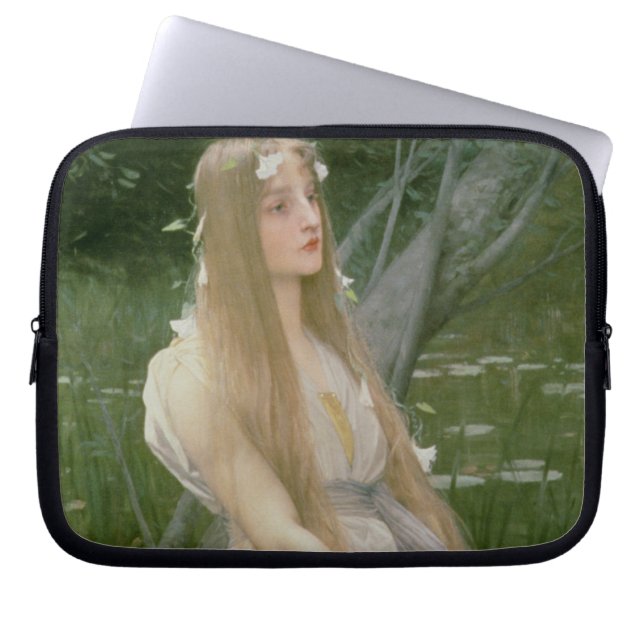 Ophelia (Öl auf Leinwand) Laptopschutzhülle (Vorderseite)