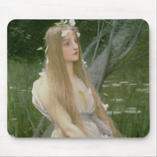 Ophelia (Öl auf Leinwand) Mousepad