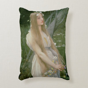 Ophelia (Öl auf Leinwand) Zierkissen