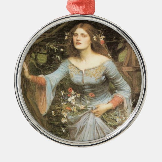 Ophelia-Verzierung Ornament Aus Metall (Vorne)