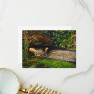 Ophelia von John Everett Millais Dankeskarte