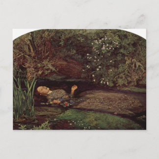 Ophelia von John Everett Millais Postkarte