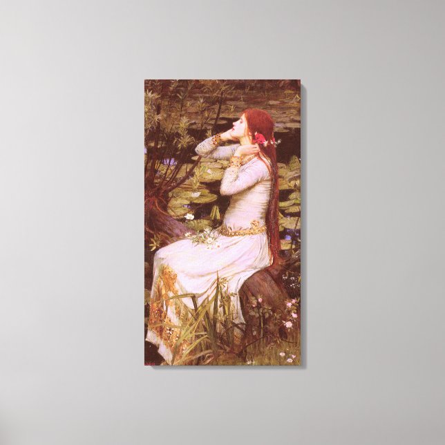 Ophelia von John William Waterhouse Leinwanddruck (Vorderseite)