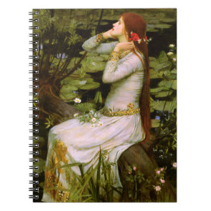Ophelia von John William Waterhouse Notebook Notizblock