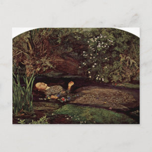 Ophelia von Millais, John Everett (beste Qualität) Postkarte