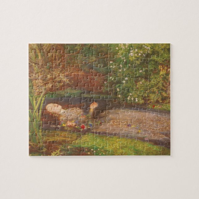 Ophelia von Millais, Vintage Viktorianische Kunst (Horizontal)