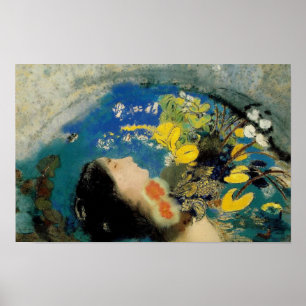 Ophelia von Odilon Redon Druck Poster