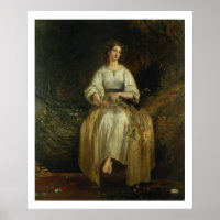 Ophelia webt ihr Garland, 1842 (Öl auf Tafel)