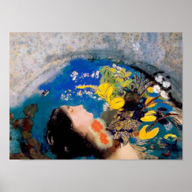 Ophelie, Redon Poster (Vorne)