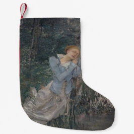 Ophelie (Wehende Frau) (von Jules Bastien-Lepage) Kleiner Weihnachtsstrumpf