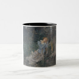 Ophelie (Wehende Frau) (von Jules Bastien-Lepage) Zweifarbige Tasse
