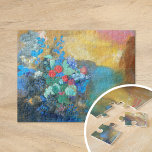 Ophelie Zu den Blume | Odilon Redon<br><div class="desc">Ophelie unter den Blume (1905-1908) | Odilon Redon's Ophelia Unter den Blume ist ein traumhaftes Vintages Gemälde, das den tragischen Shakespeareer Charakter, Ophelia, darstellt, umgeben von einer üppigen, ätherischen Reihe von Blume. Redons Verwendung von sanften, lebendigen Farben und zarten Pinselstrichen schafft eine überwältigend schöne Komposition, die die Grenzen zwischen Realität...</div>