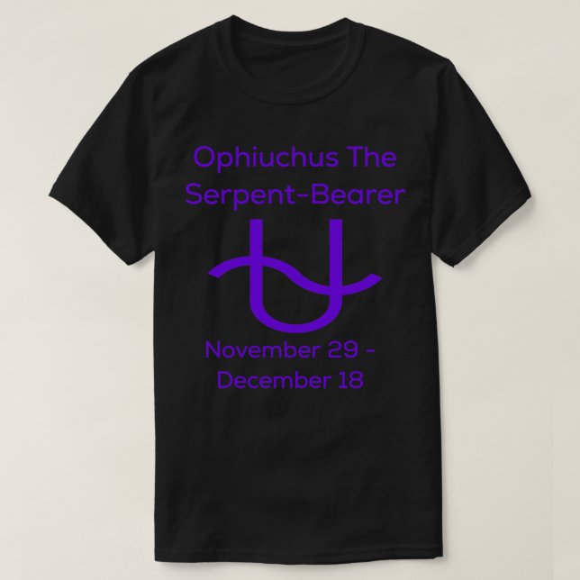 Ophiuchus Der SepentBearer Zodiac T-Shirt (Design vorne)
