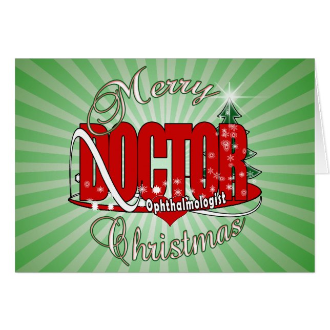 OPHTALMOLOGISTE d'ophtalmologue de NOËL (Devant horizontal)