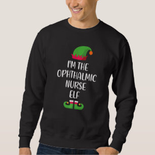 Ophthalmische Krankenschwester Elf Weihnachtsfamil Sweatshirt