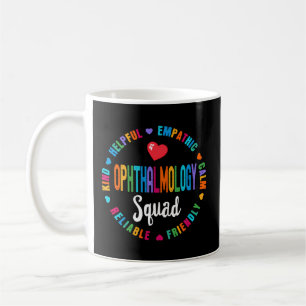 Ophthalmologie Squad Nurse Team Registrierung Kran Kaffeetasse