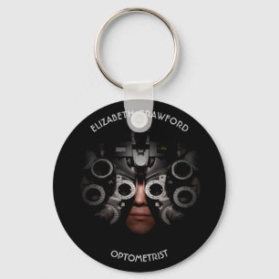 Ophthalmologist-Optometriker-Optiker-Test-Vision Schlüsselanhänger
