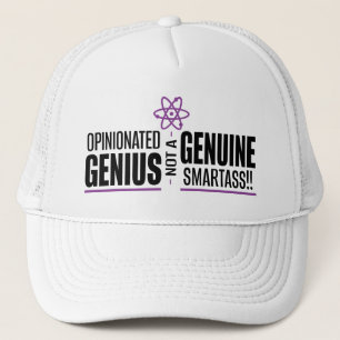 "Opinionated Genius...not a echter Smartass" Truckerkappe
