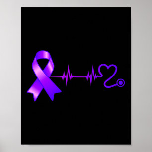 Opioid-Ribbon-Opioid-Überdosierung Bewusstsein Poster