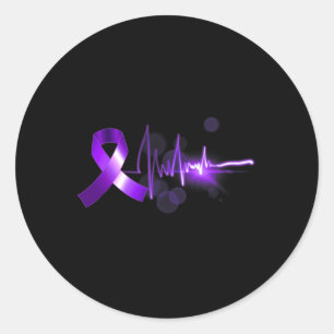 Opioid-Ribbon-Opioid-Überdosierung Bewusstsein Runder Aufkleber