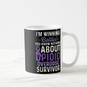 Opioid-Überdosis-Bewusstseins-Krieger Überlebender Kaffeetasse