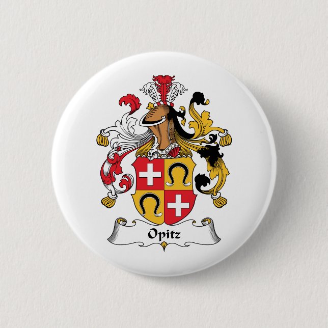 Opitz Familienwappen Button (Vorderseite)