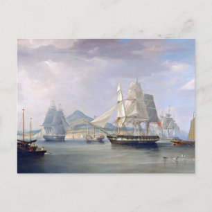 Opiumklipper-Schiffe 1824 Postkarte