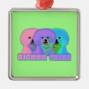 OPkunst - Bichon Frise - Cody Silbernes Ornament