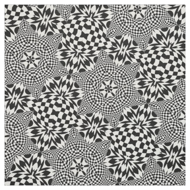 OPkunst Schwarzweiss Stoff (Muster)