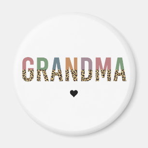 Opma multicolor cheetah leopard typography Gift Magnet