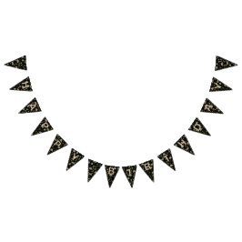 Opossum auf einem Berry-Feld in Schwarz Wimpelkette