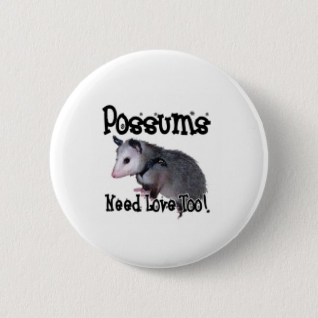 "Opossum-Bedarfs-Liebe auch!" buttton Button (Vorderseite)