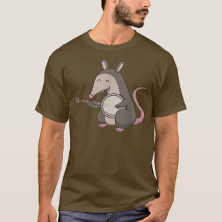 Opossum Bluegrass Akustische Gitarre Mandolin Fidd T-Shirt