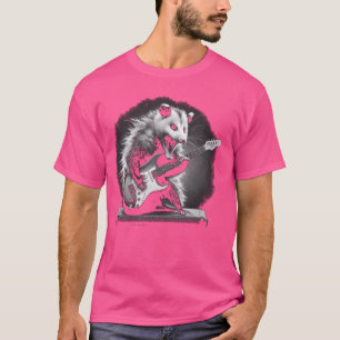 Opossum Gitarre Rock und Roll Rock Star Männer T-Shirt