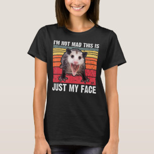 Opossum ich bin nicht traurig, das ist nur mein Ge T-Shirt