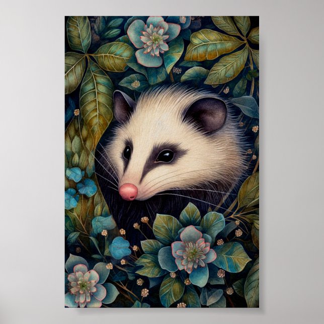 Opossum im Brambles-Poster Poster (Vorne)
