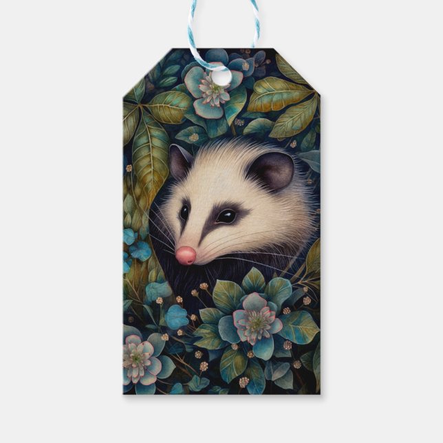 Opossum in den Brambles Geschenkanhänger (Vorderseite)