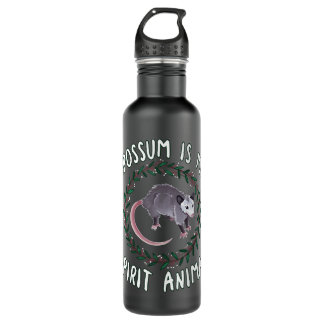 Opossum ist mein Geiststier Edelstahlflasche