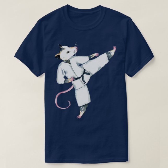 Opossum Karat Sport Frauen Wasserfarbe T-Shirt (Design vorne)