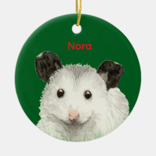 Opossum Keramik Ornament