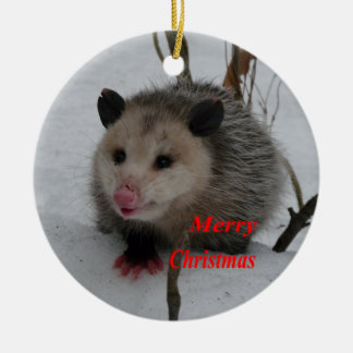 Opossum Keramik Ornament