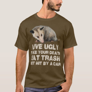 Opossum Live hässliches Fake Ihr Tod essen Müll Hi T-Shirt