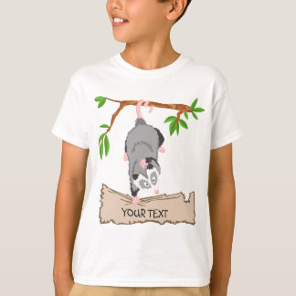 Opossum mit Zeichen T-Shirt