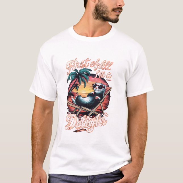 Opossum Possum First Of All I Am T-Shirt (Vorderseite)