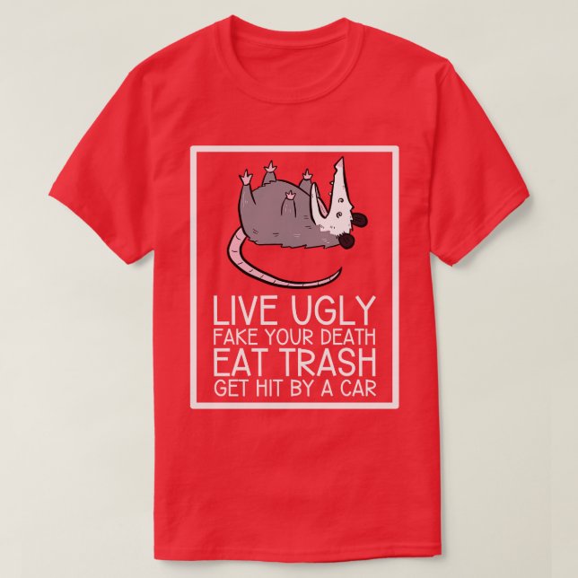 Opossum-Quotes T-Shirt (Design vorne)