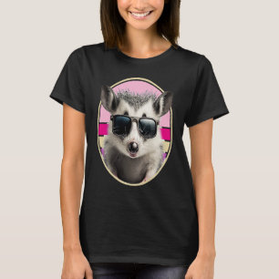 Opossum Retro-Outfit Cool Animal Frisst Müll Possu T-Shirt
