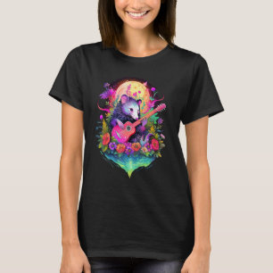 Opossum spielt Gitarre lustiger Possum-Liebhaber c T-Shirt