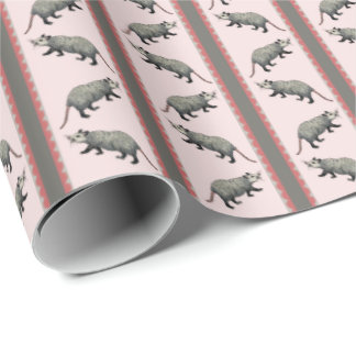 Opossum Stripe Geschenkpapier